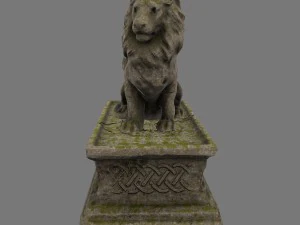 lion statue 3D Model
