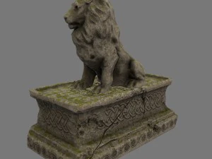 lion statue 3D Model