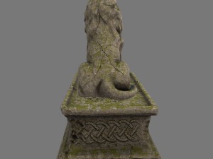 lion statue 3D 모델