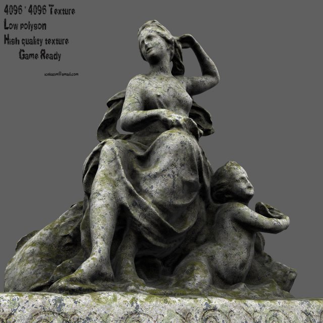 statue 3D मॉडल .c4d .max .obj .3ds .fbx .stl .blend 