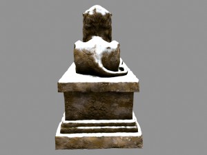 lion statue 02 3D मॉडल