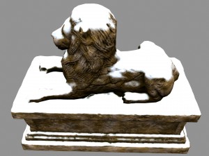 lion statue 02 3D मॉडल