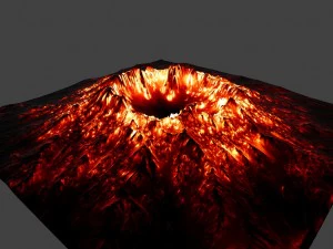 volcano 3D Model