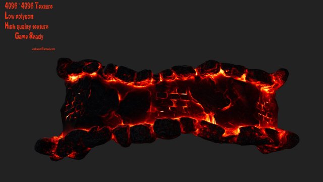 fire bridge Model 3D .c4d .max .obj .3ds .fbx .stl .blend 