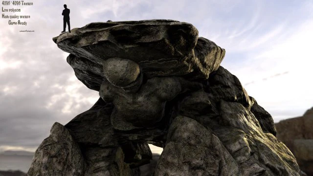 skull cave 2 3D Model .c4d .max .obj .3ds .fbx .stl .blend
