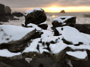 snow rocks 3D मॉडल