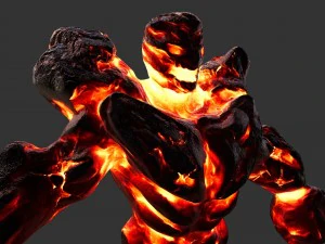 fire monster 3D Model