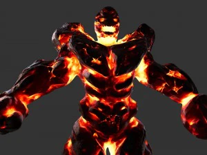 fire monster 3D Model