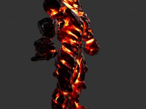 fire monster Model 3D