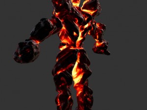 fire monster Model 3D