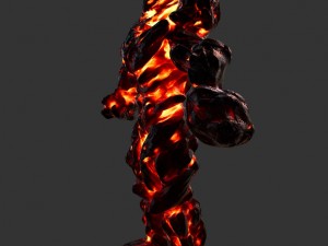 fire monster Model 3D