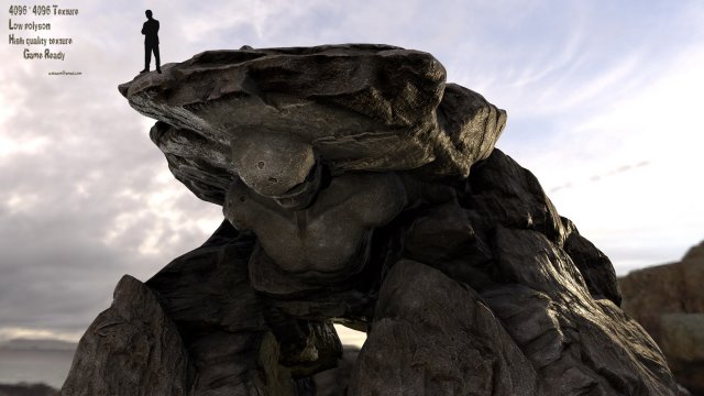 skull cave 1 3D Model .c4d .max .obj .3ds .fbx .stl .blend 