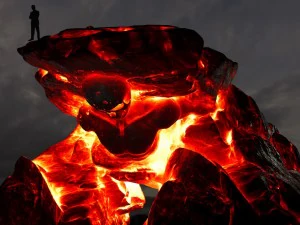 печера лавового черепа 3D Модель