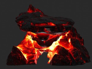 lava skull cave Modelo 3D