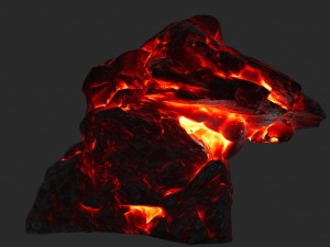 lava skull cave Modelo 3D
