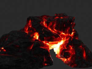 lava skull cave Modelo 3D