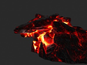 lava skull cave Modelo 3D