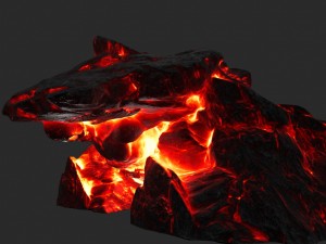 lava skull cave Modelo 3D