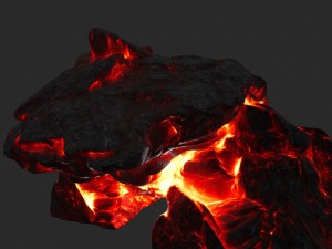 lava skull cave Modelo 3D