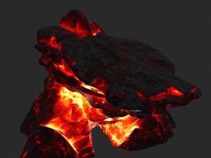lava skull cave Modelo 3D
