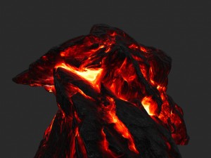 lava skull cave Modelo 3D