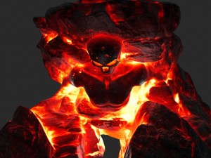 lava skull cave Modelo 3D