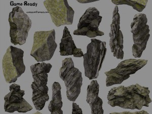 forest rock Modelo 3D