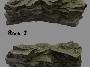 forest rock 3D Modell