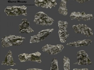 old forest rock 3Dモデル
