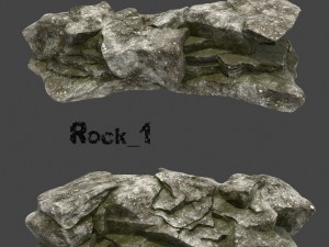 old forest rock 3D Model