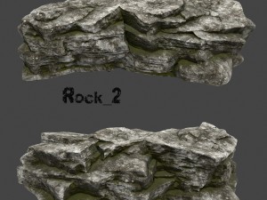 old forest rock 3D Model