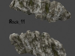 old forest rock 3D Model
