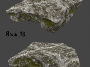 old forest rock 3D Model