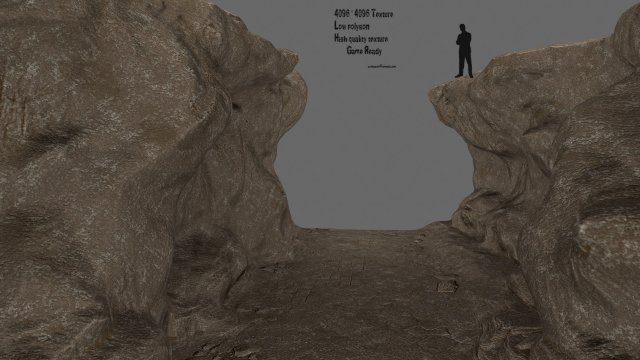 canyon Model 3D .c4d .max .obj .3ds .fbx .stl .blend 