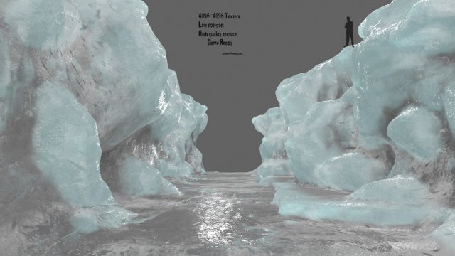 ice canyon 3D Model .c4d .max .obj .3ds .fbx .stl .blend 