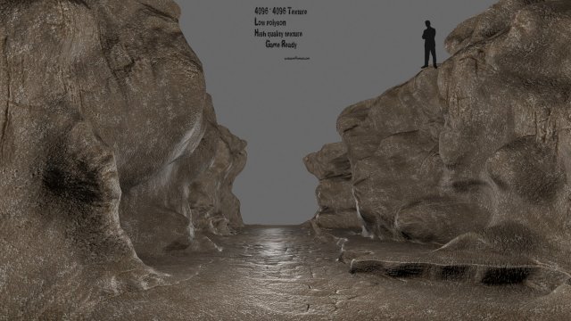 canyon 1 3D Model .c4d .max .obj .3ds .fbx .stl .blend 