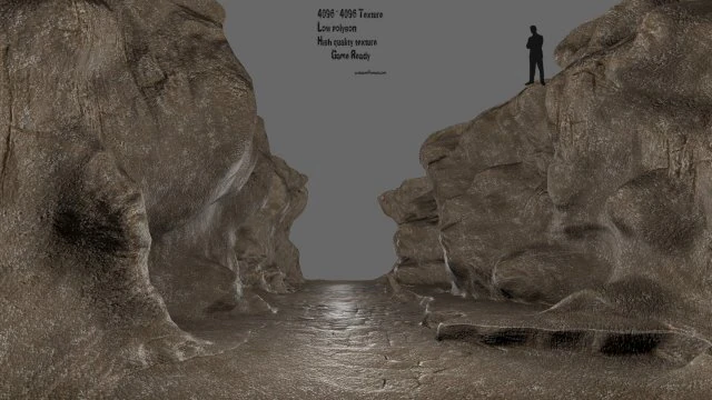 canyon 1 3D Model .c4d .max .obj .3ds .fbx .stl .blend 