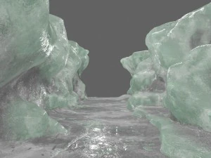 ice canyon 1 3D Model