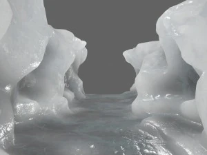 lodowy kanion 5 Model 3D