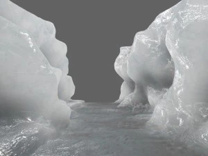 lodowy kanion 5 Model 3D