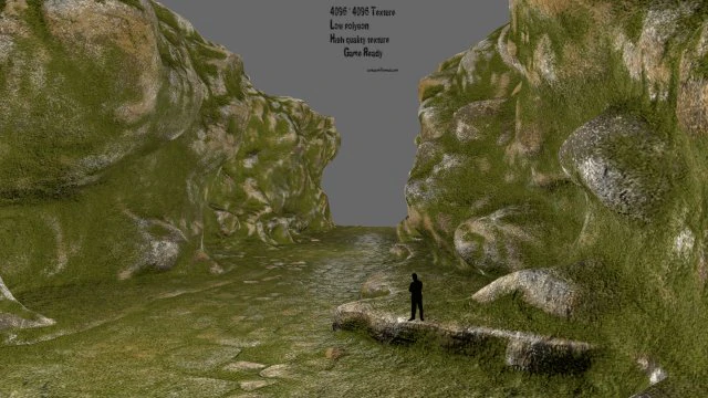 mossy canyon 3D Model .c4d .max .obj .3ds .fbx .stl .blend 