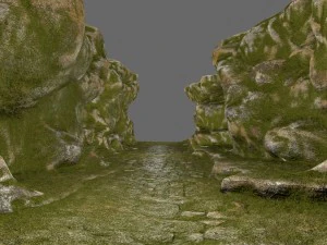 mossy canyon 3D Model