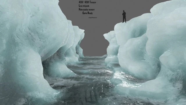ice canyon 6 3D Model .c4d .max .obj .3ds .fbx .stl .blend