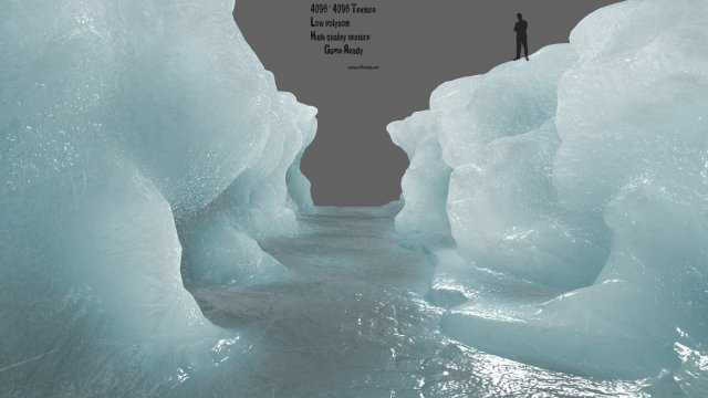 ice canyon 3D Model .c4d .max .obj .3ds .fbx .stl .blend 