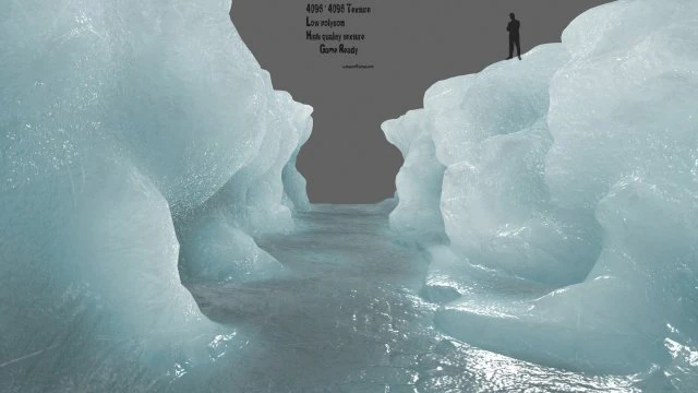 ice canyon 3D Model .c4d .max .obj .3ds .fbx .stl .blend 