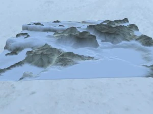 snow mountain 3D Model