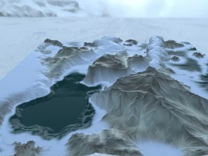 snow mountain 3D Model