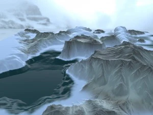 snow mountain 3D Model
