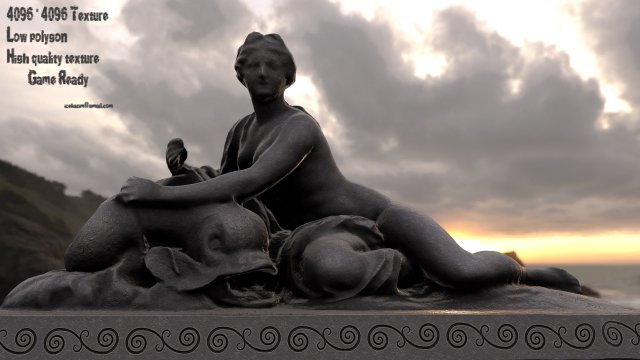 woman statue Modello 3D .c4d .max .obj .3ds .fbx .stl .blend 
