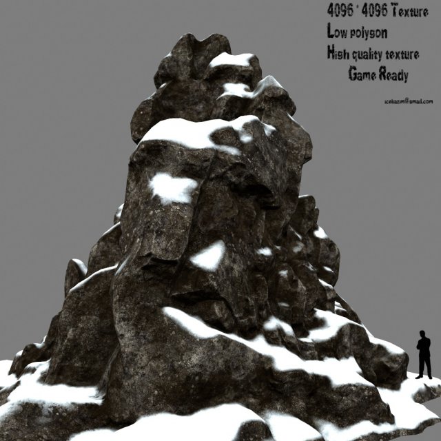 mountain rock Modello 3D .c4d .max .obj .3ds .fbx .stl .blend 